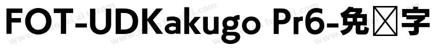 FOT-UDKakugo Pr6字体转换